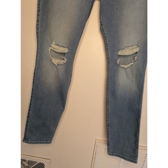 Hollister Womens Jeans, Medium Wash Curvy High-Rise Super Skinny Jeans, Sz 16/33 - Picture 7 of 9